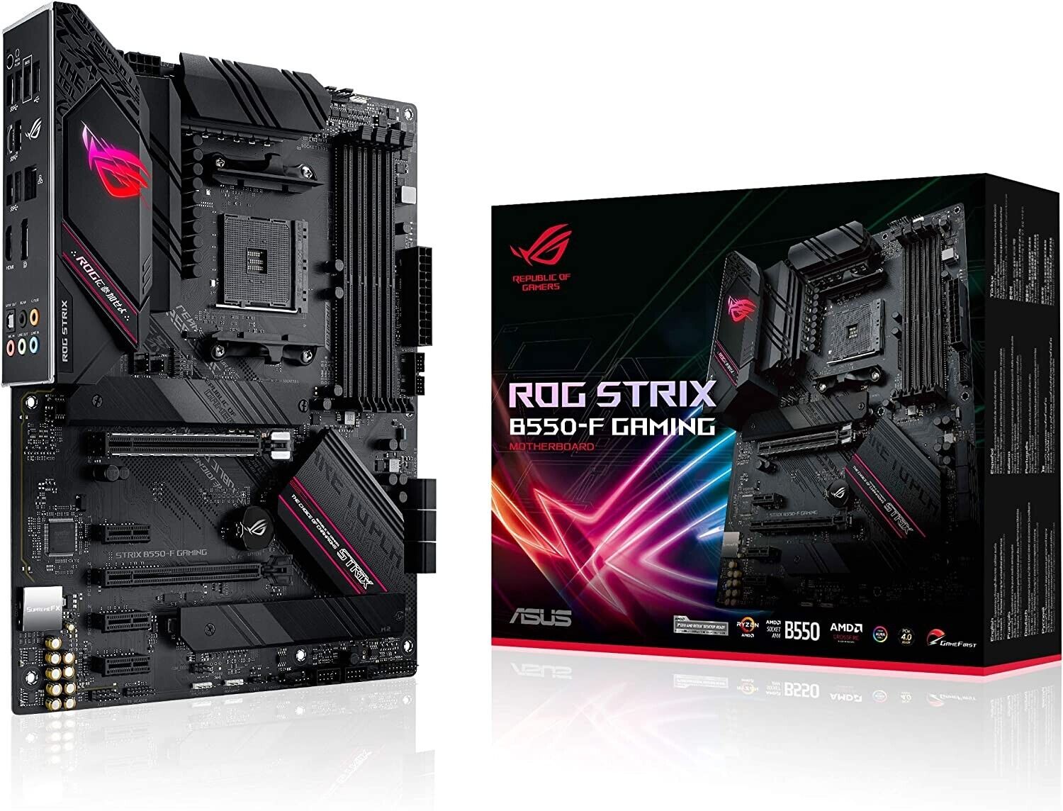 ASUS ROG STRIX B550-F GAMING AM4 AMD B550 SATA 6Gb/s ATX AMD Motherboard