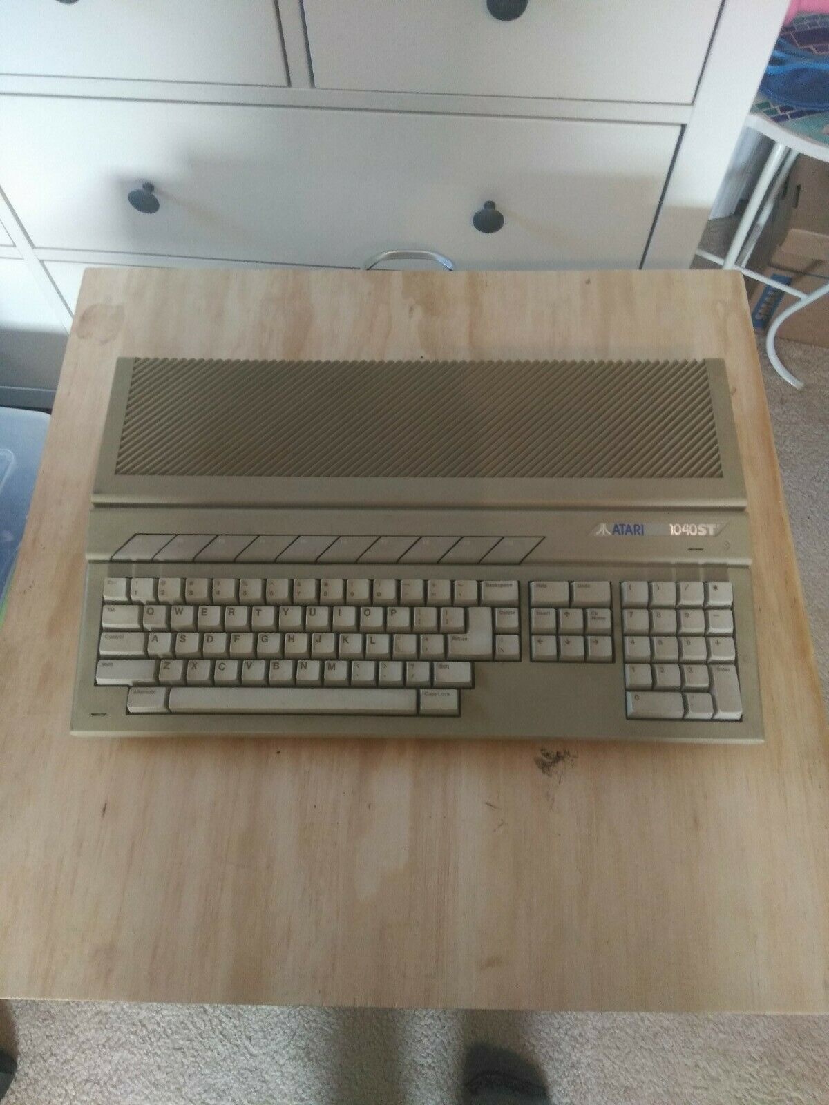 Atari 1040 STF with disks and mouse