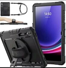 Seymac Samsung Galaxy Tab S9/ S8 Ultra Case 14.6 W/Screen Protector 360 Rotating picture