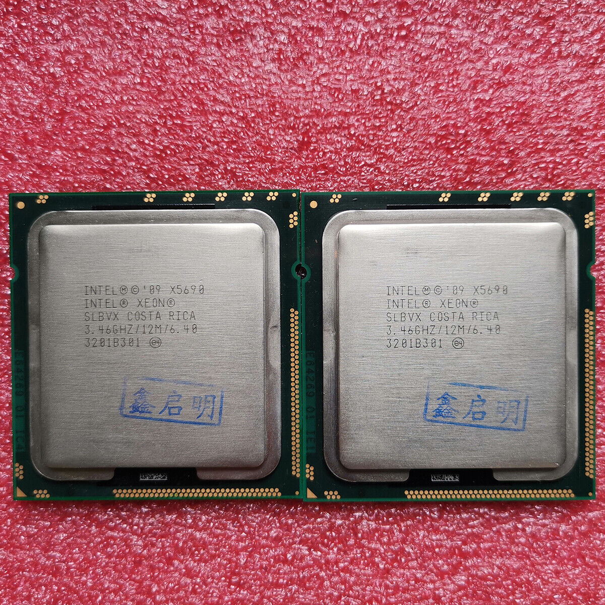 Matched Pair Intel Xeon X5690 3.46GHZ SLBVX 6Core 12MB LGA 1366 CPU Processors