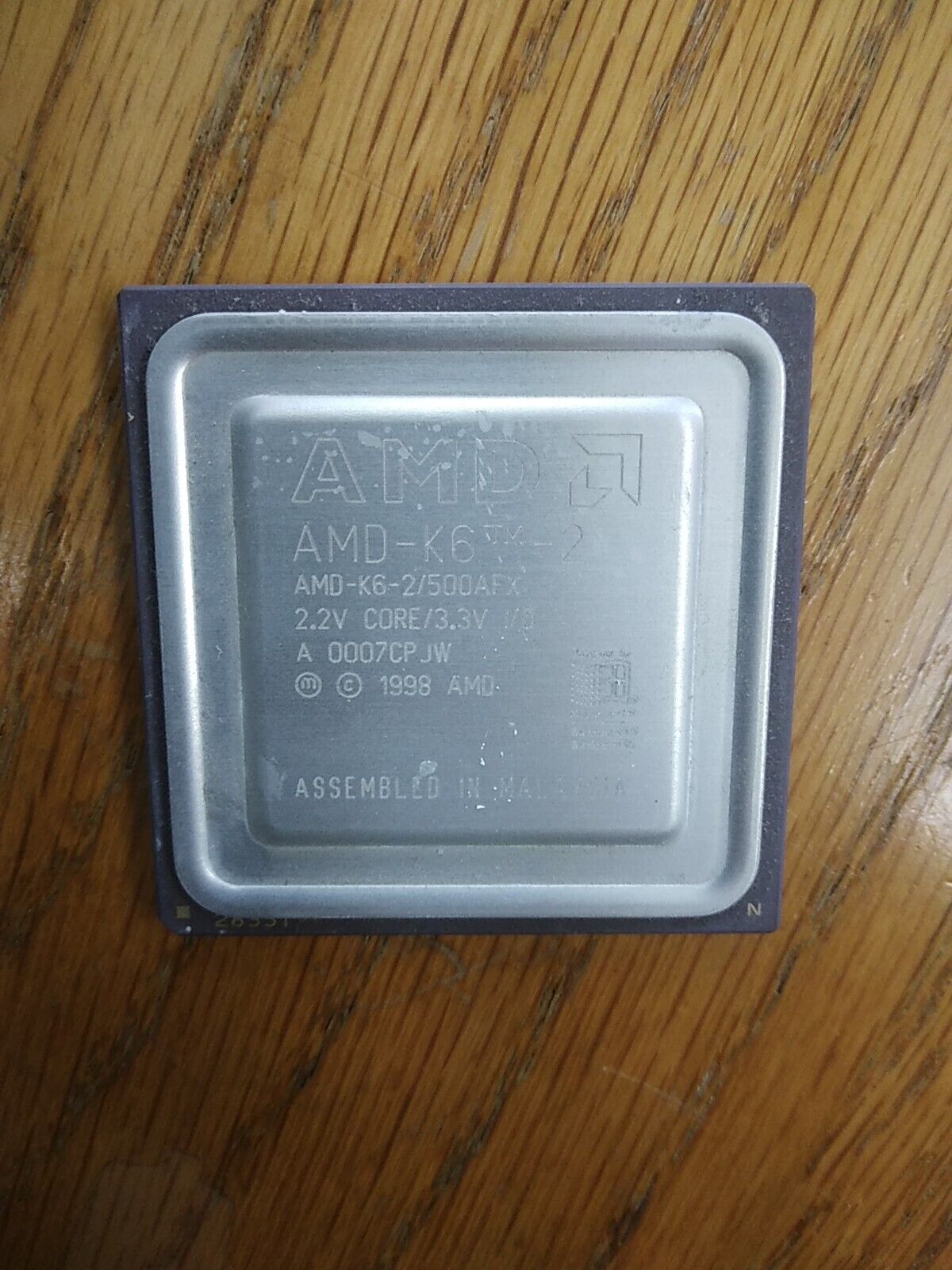 Vintage AMD K6-2 500MHz (AMD-K6-2/500AFX) Processor SOLD AS IS