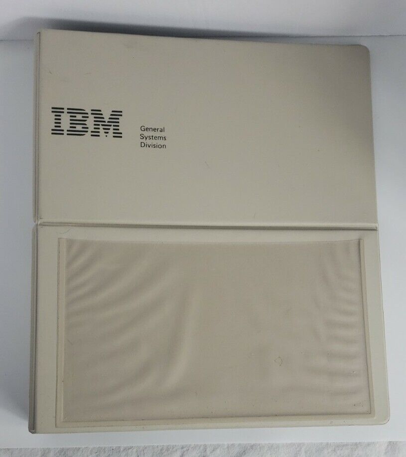 IBM General Systems Off White Notebook Binder Vintage