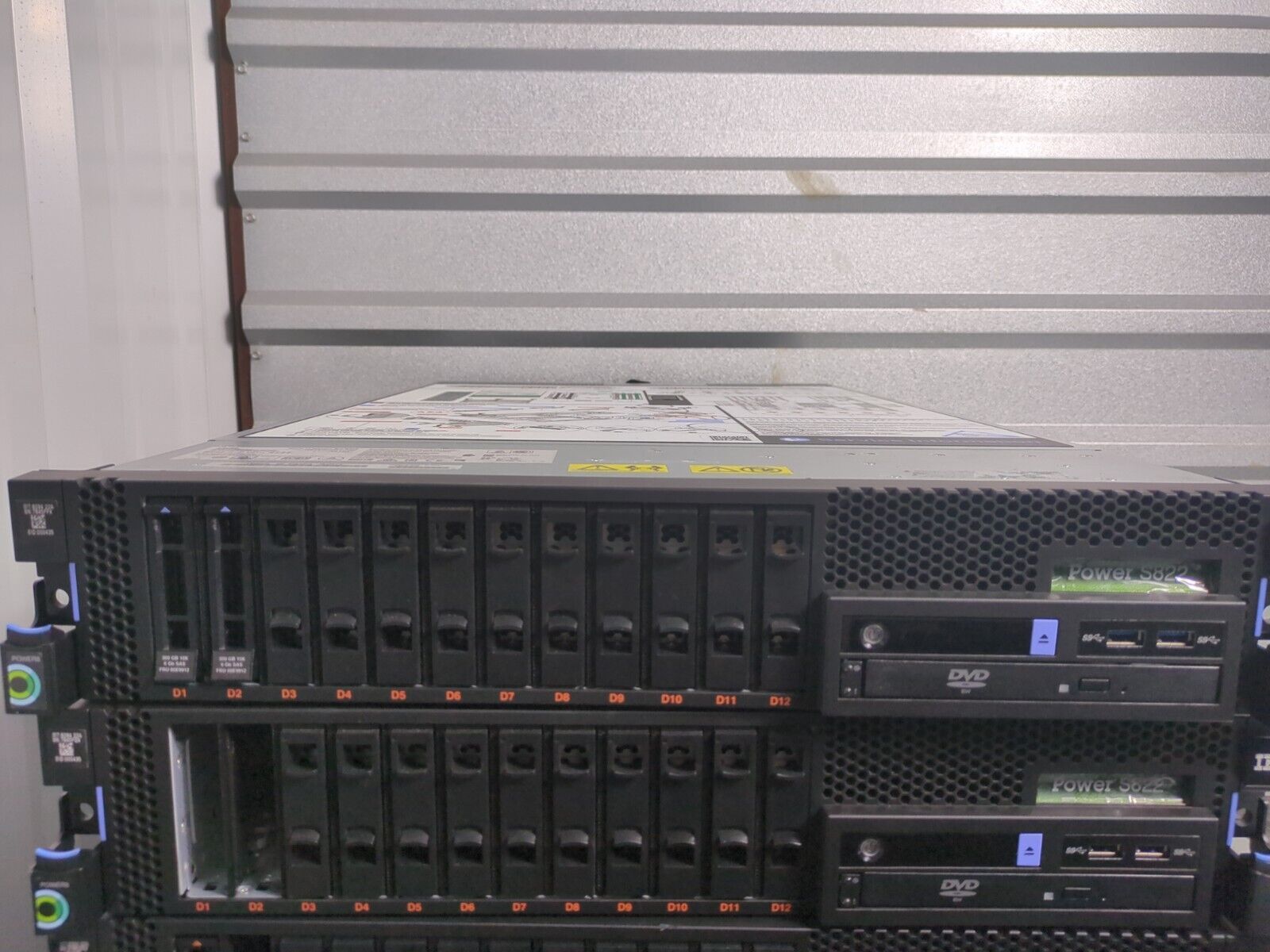 IBM 8284-22A S822 Dual Power8 Cpu 512Gb (16x 32Gb) RAM 