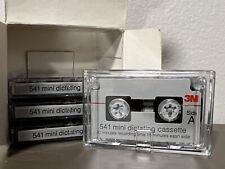 3M 541 mini dictating cassettes 4 pack 30 min 60725 New Vintage NOS picture