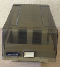 Vintage Tandy Floppy Disk Storage Case Holder With Dividers for 5.25 floppy disc picture
