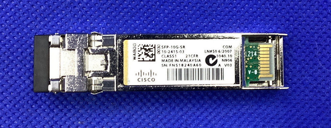 Original CISCO SFP-10G-SR V03 10-2415-03 850nm 10GBASE-SR SFP+ Multi mode Module
