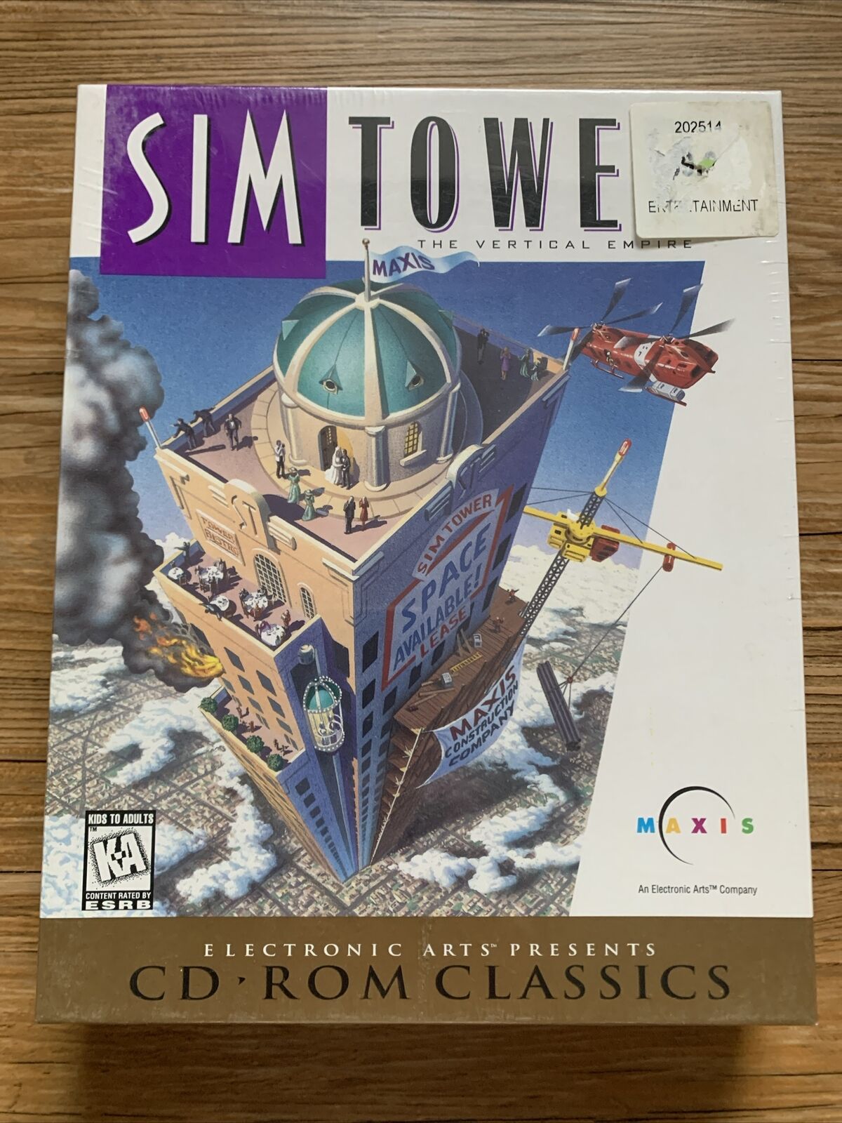 Sim Tower For Windows Brand New Sealed Vintage PC Game Big Box
