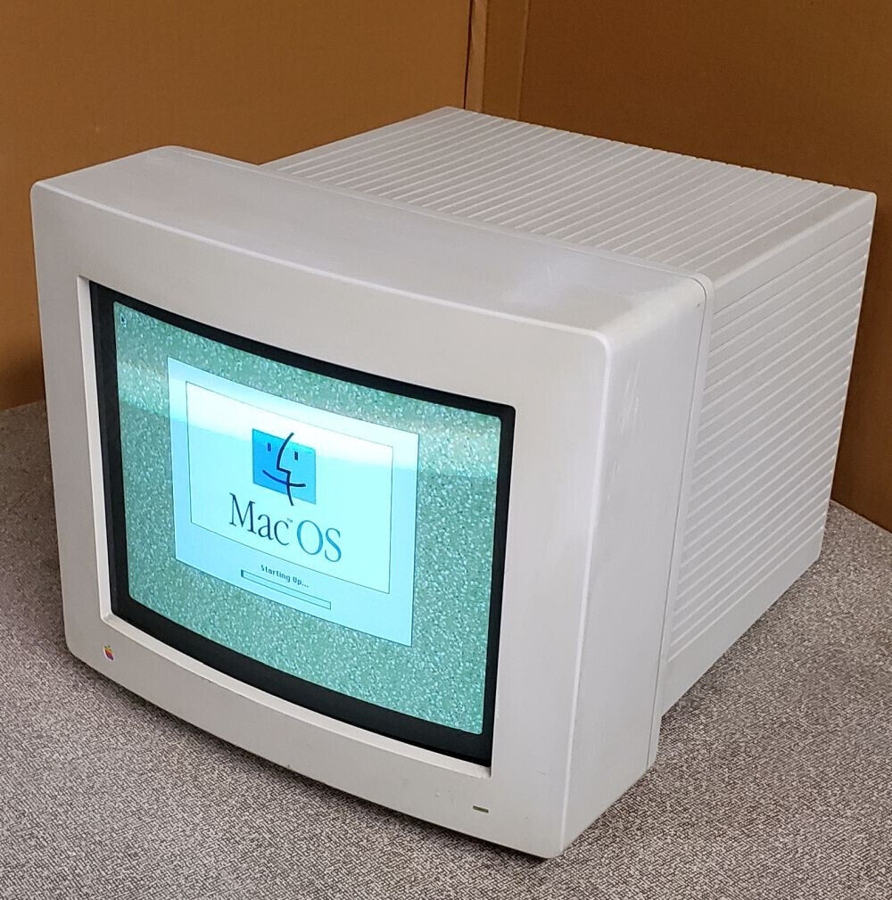 Vintage 1992 AppleColor RGB Monitor M1297, working Macintosh 13