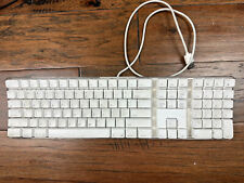 Vintage Apple Wired USB Keyboard White A1048 Numpad USB Passthrough picture
