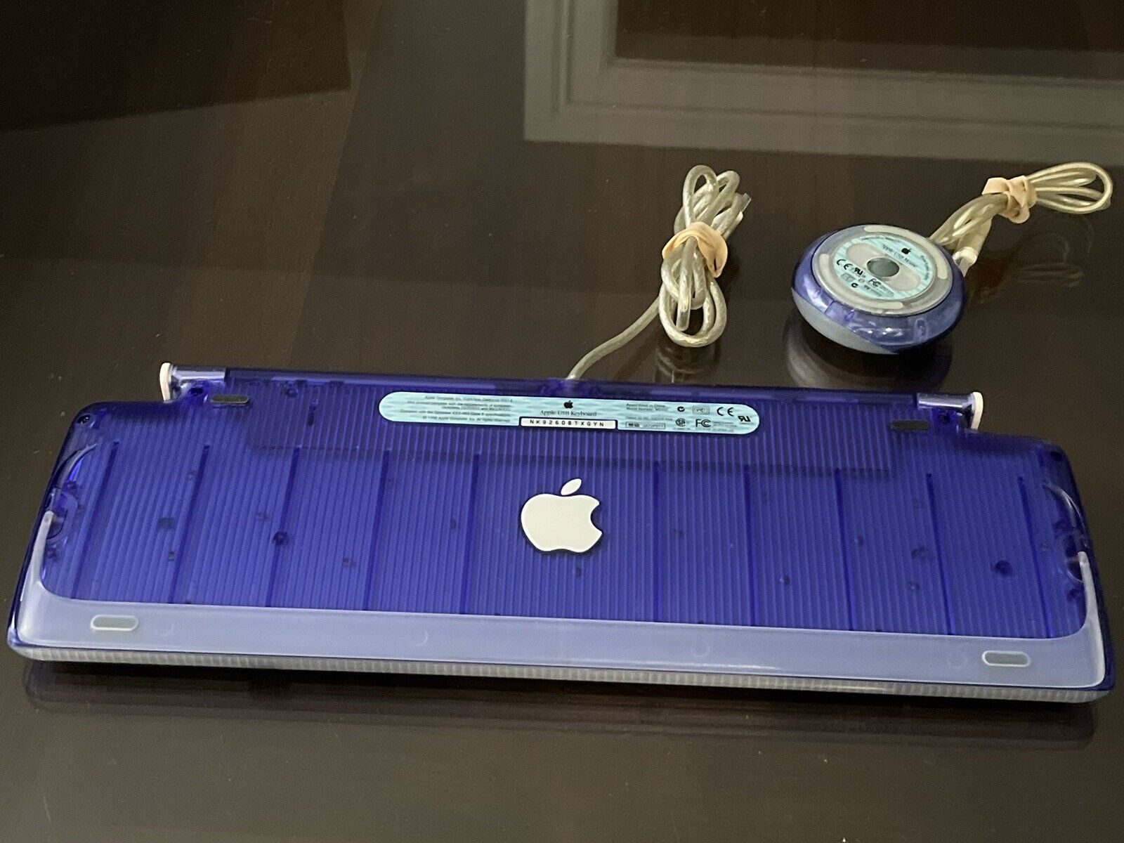 Vintage Apple USB Keyboard Purple iMac iBook Power Mac M2452 & Mouse M4848