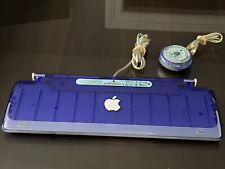 Vintage Apple USB Keyboard Purple iMac iBook Power Mac M2452 & Mouse M4848 picture