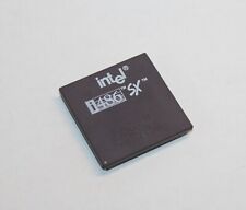 Intel 486 SX-33 vintage purple ceramic gold CPU A80486SX-33 SX789 tested working picture