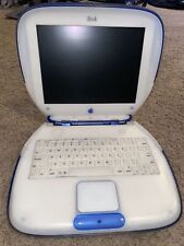Vintage Apple iBook G3 Clamshell Indigo Blue Edition M6411 *FOR PARTS OR REPAIR* picture