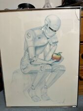 Vintage Apple Rodin Robot Thinker Poster- Lower cost picture