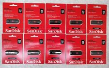 Lot Of 10 SanDisk Cruzer Glide 32GB USB 2.0 Flash Drive SDCZ60-032G-AW46 picture