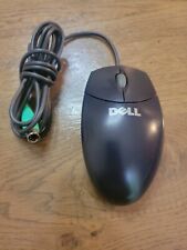 Vintage DELL LOGITECH (M-S69, M071KC) Black PS/2 Scroll Wheel Wired Ball Mouse picture