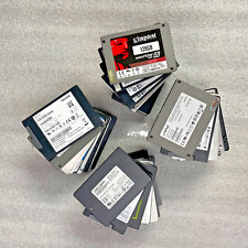 Lot of 10 128GB SSD Solid State Drive Mixed Brands Samsung Sandisk Crucial Etc picture