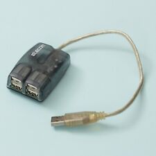 Vintage ELECOM USB 4-Port Hub for PC & Mac (USB 1.1) in Translucent Plastic picture
