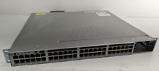 Cisco Catalyst 3850 48 PoE+ WS-C3850-48P-S V07 Switch 1x 715W PSU picture
