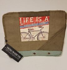 Vintage Addiction Laptop Tablet Sleeve Case 13 Inch Cotton Bike Theme New picture
