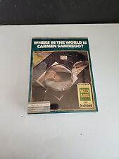 Vintage SEALED 1990 Where in World Carmen Sandiego IBM Tandy PC DOS Video Game picture