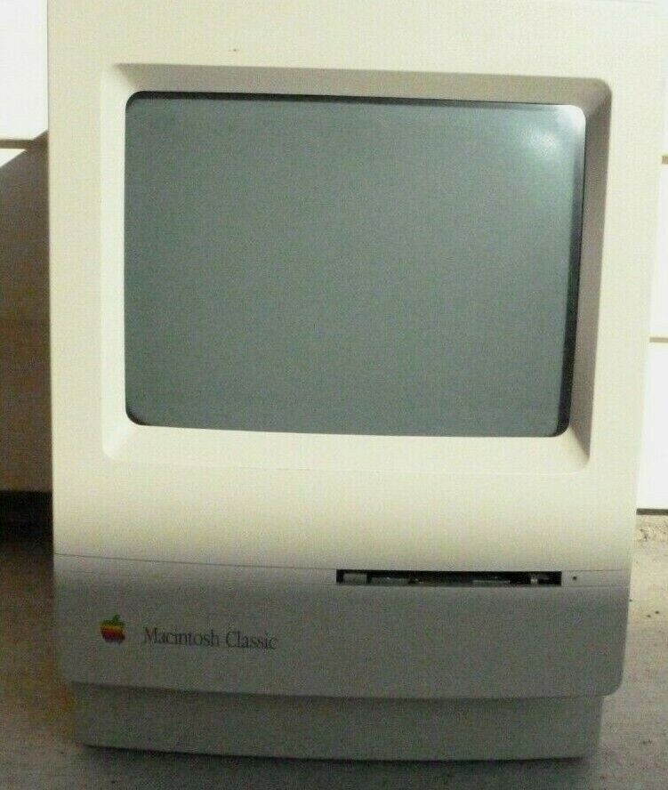 Vintage Apple Macintosh Classic Computer Mac Beige PC M0420 PARTS or REPAIR