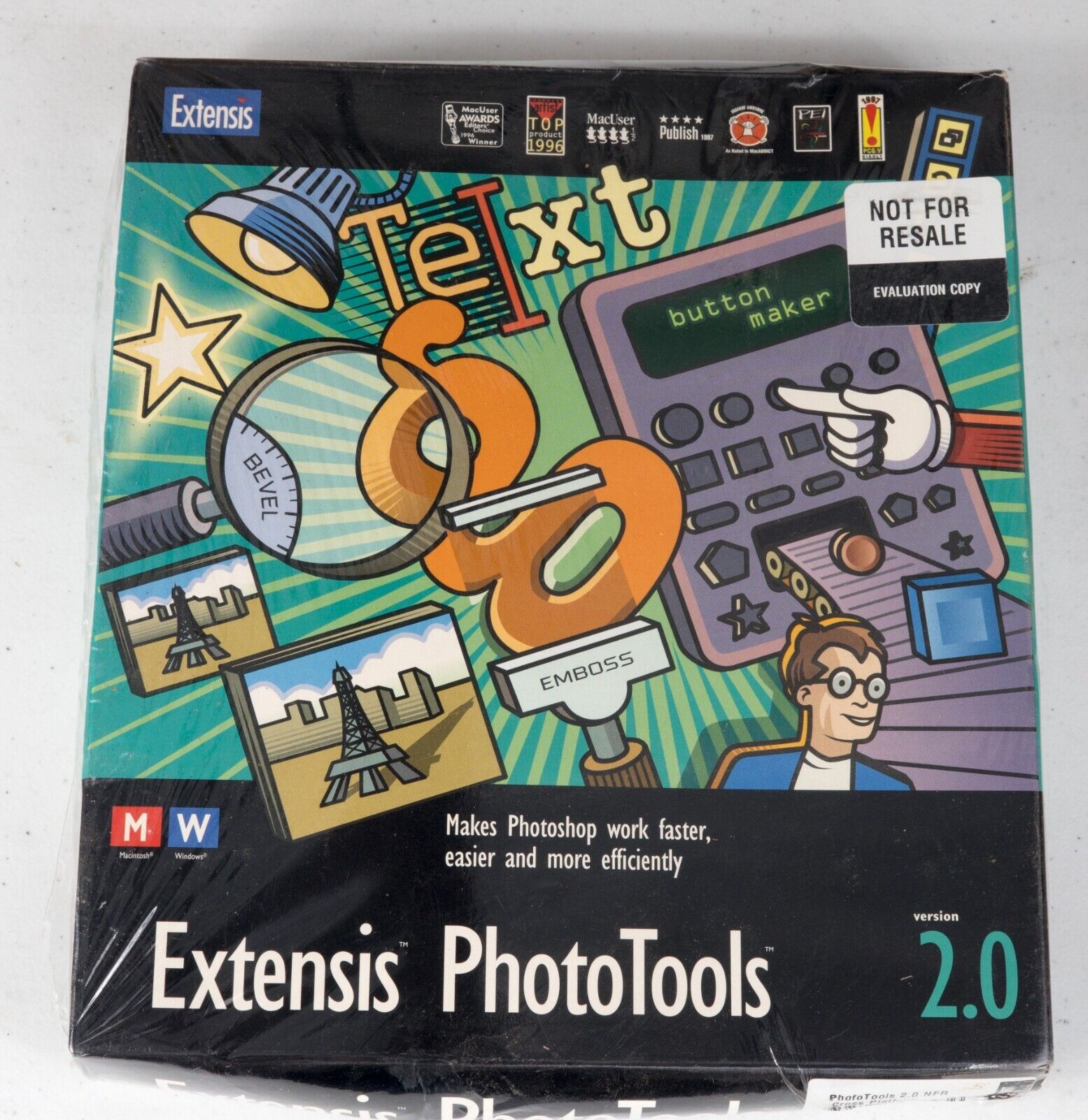 Vintage Extensis PhotoTools 2.0 Photoshop Windows Macintosh NEW NOS ST534B2