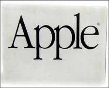 Vintage APPLE MOUSE PAD Original Garamond Type Logo 1980s Nice Clean 8 3/4