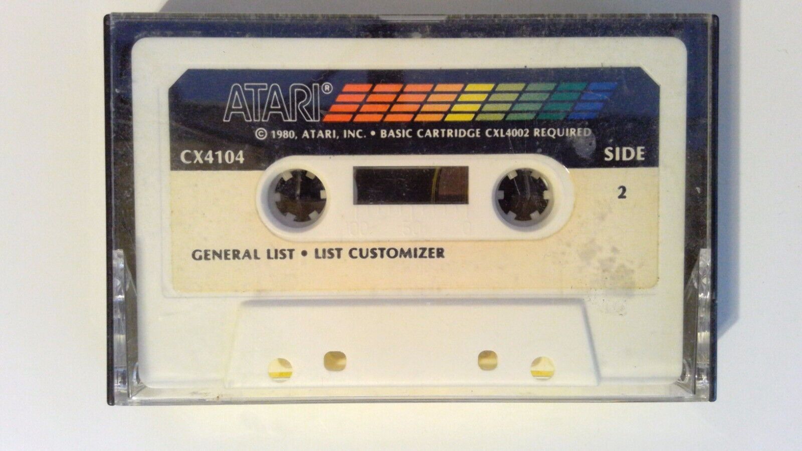 Atari 400 / 800 / XE / XL Computer Program Mailing List CX4104 - Cassette