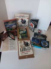 Vintage 90s BIG BOX PC DOS Windows Computer Games LOT Golf And Scrabble cds picture