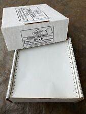 Vintage Printer Paper Continuous Dot Matrix Tractor Feed 9.5 x 11 20# Bellwether picture