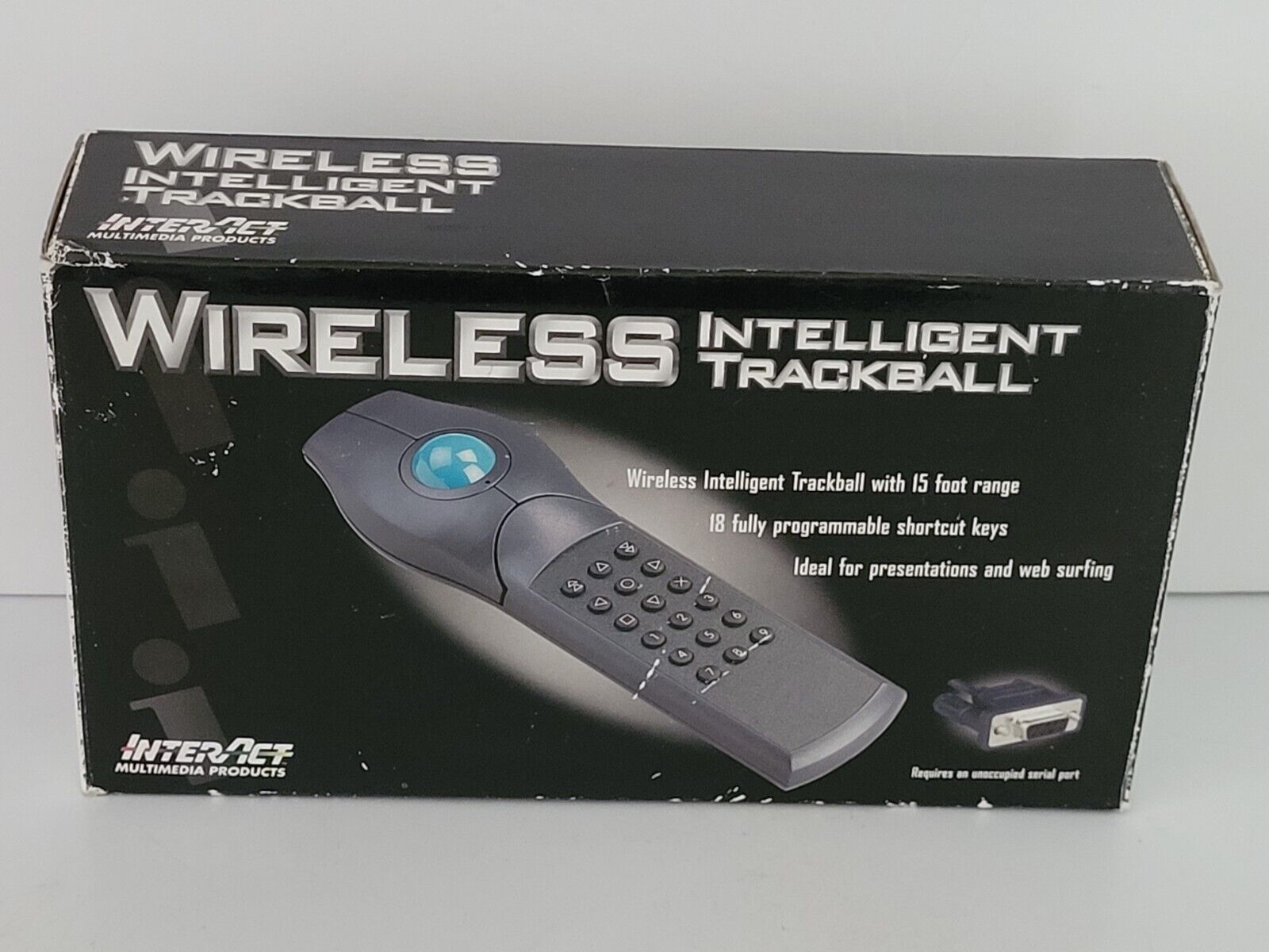 Vintage 1997 InterAct Wireless Intelligent Trackball Remote SV-2020 WINDOWS 