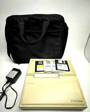 Vintage Toshiba T1100 Plus Laptop Computer, Dual DD Floppy Mono 640K  : POWER ON picture