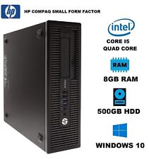 HP ELITE Desktop Computer Intel Core I5 Quad 8GB RAM 500GB HD PC Windows 10 WiFi picture