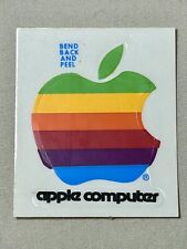 Apple Computer Original Vintage Sticker Mini Rainbow~VTG 1980â€™s~1-3/4â€�x2-1/8â€� picture