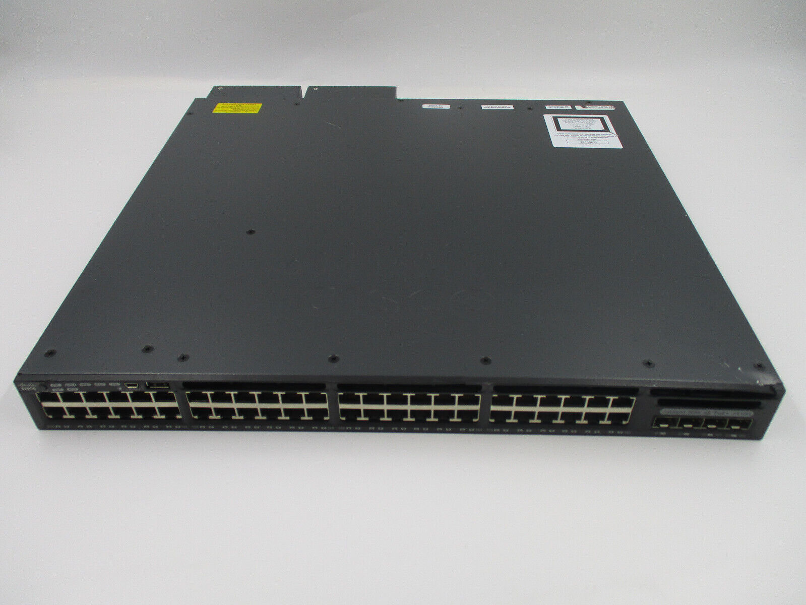 Cisco Catalyst 3650 48 PoE+ 2X10G Dual 1025W PSU Gigabit Ethernet Switch Tested