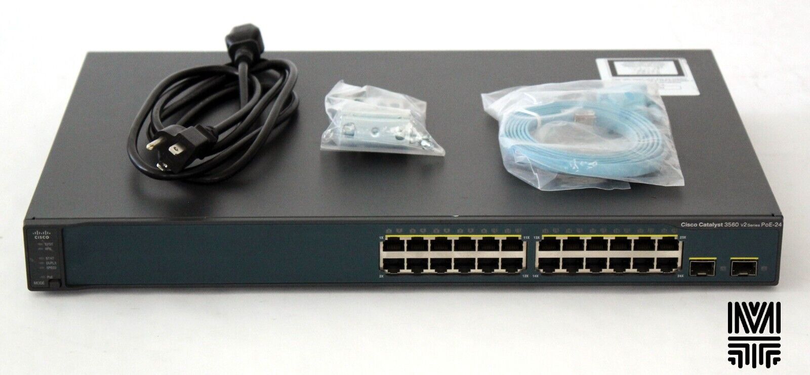 Cisco WS-C3560V2-24PS-S Catalyst 3560V2 24 Port 10/100 PoE+ SFP Network Switch
