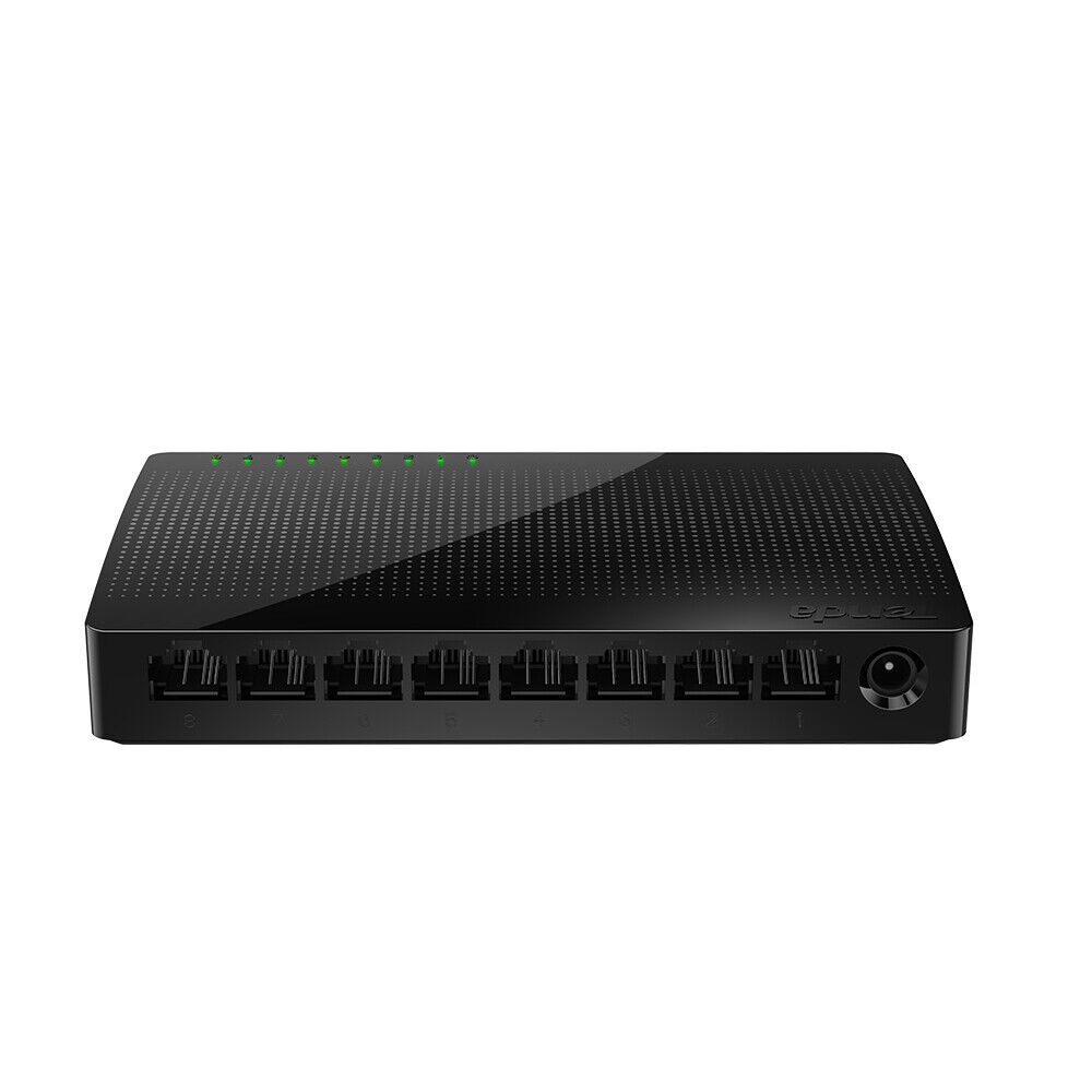 Tenda 8-Port Gigabit 1000Mbps Network Switch Ethernet Splitter Desktop Wallmount