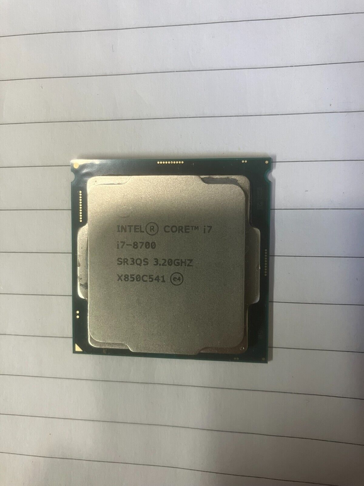 Intel Core i7-8700 Processor (3.2 GHz, 6 Cores, LGA 1151) - SR3QS