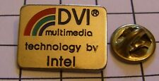 DVI MULTIMEDIA TECHNOLOGY BY INTEL vintage pin badge picture