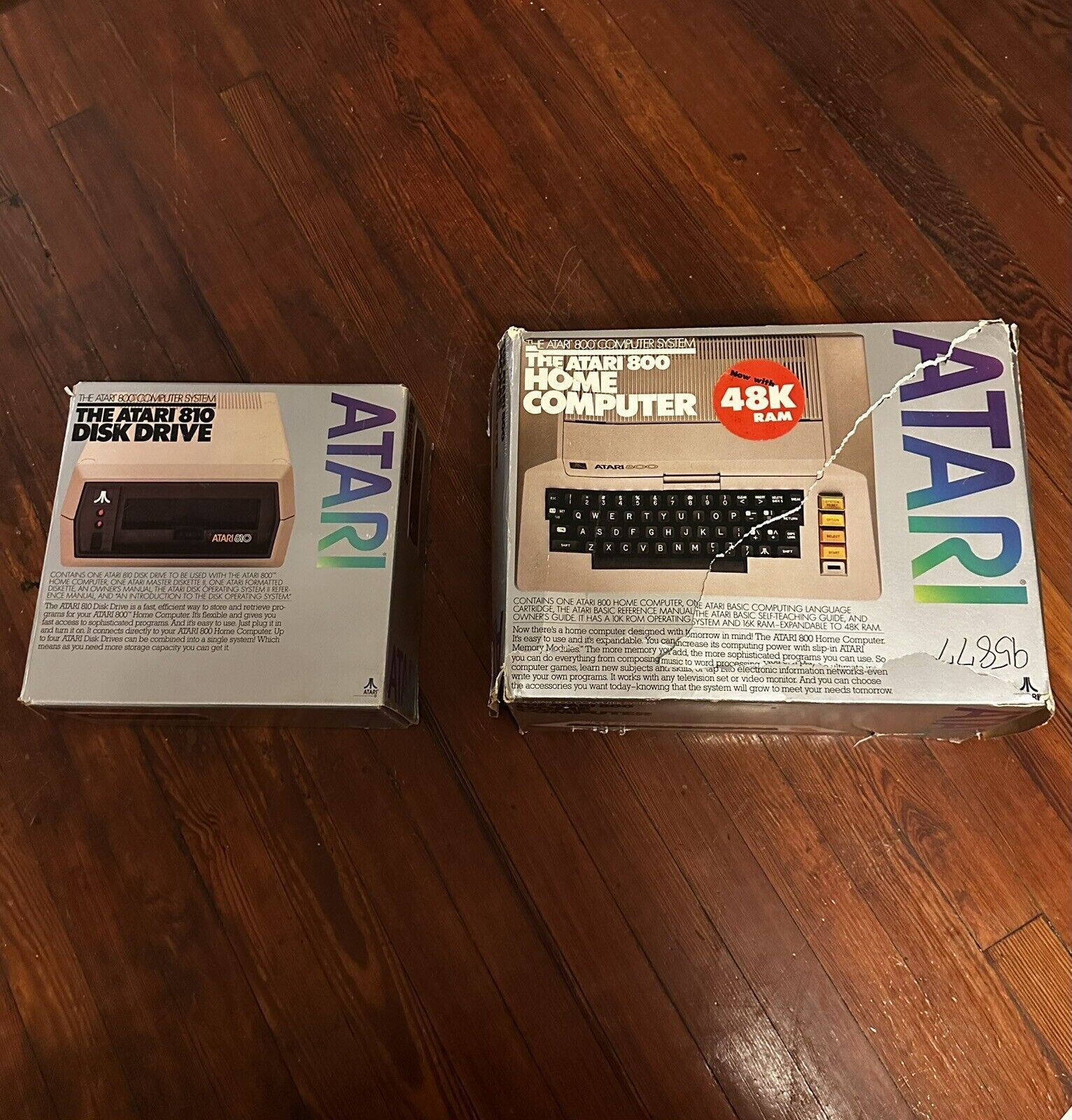 NEVER BEEN USED Atari 800 Home Computer Atari 810 Disk Drive READ DESCRIPTION