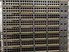 Cisco Catalyst Lot 12  WS-C2960X-48FPD-L 48 Port 2x SFP POE+ Stack