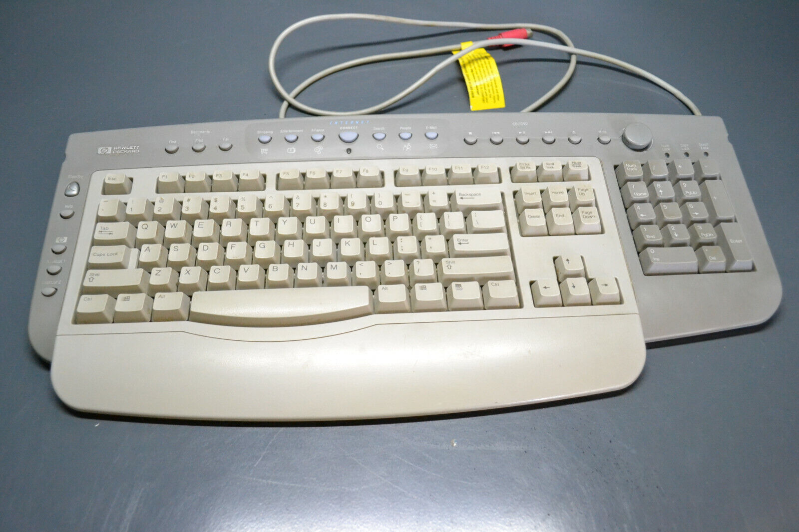 Hewlett Packard 6511-s used vintage multimedia keyboard PS/2