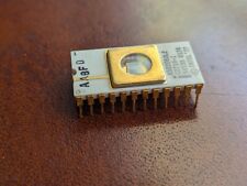 Vintage Intel C2716-1 (2716) 16K-Bit (2048 x 8) EPROM Chip (Gold White Ceramic) picture