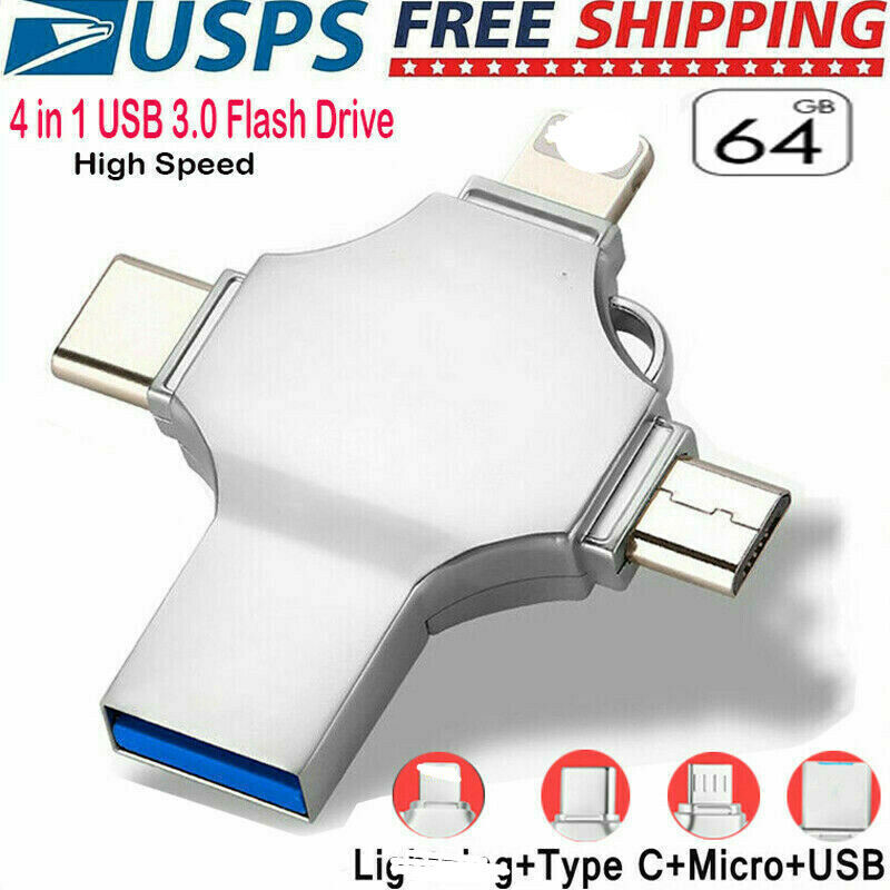 1TB 512GB USB Flash Drive Memory Stick for Samsung iPhone Android iPad Type C PC