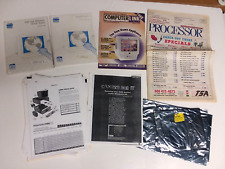 Vintage Lot of Computer Manuals Inserts Users Guides PC BUILDER Windows MS-DOS picture