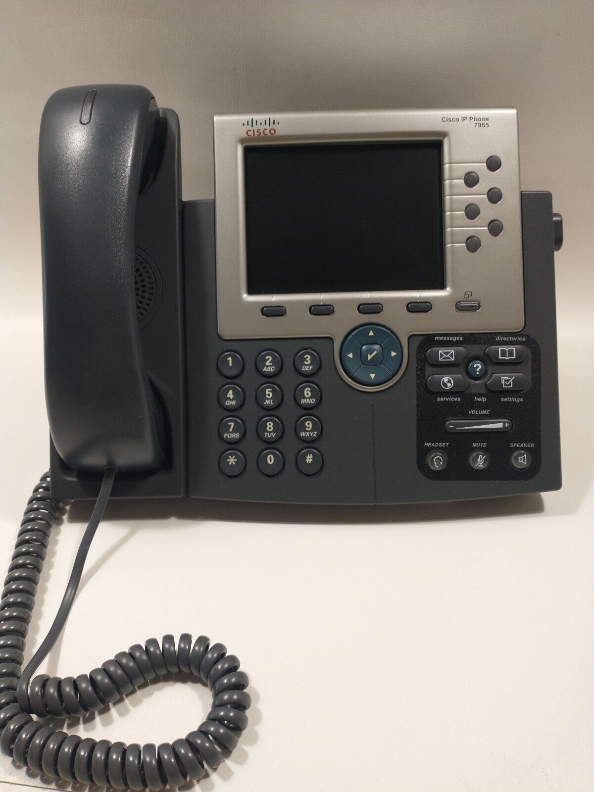 Cisco CP-7965 VOIP Phone | With Stand and Handset | Business IP Phone 7965