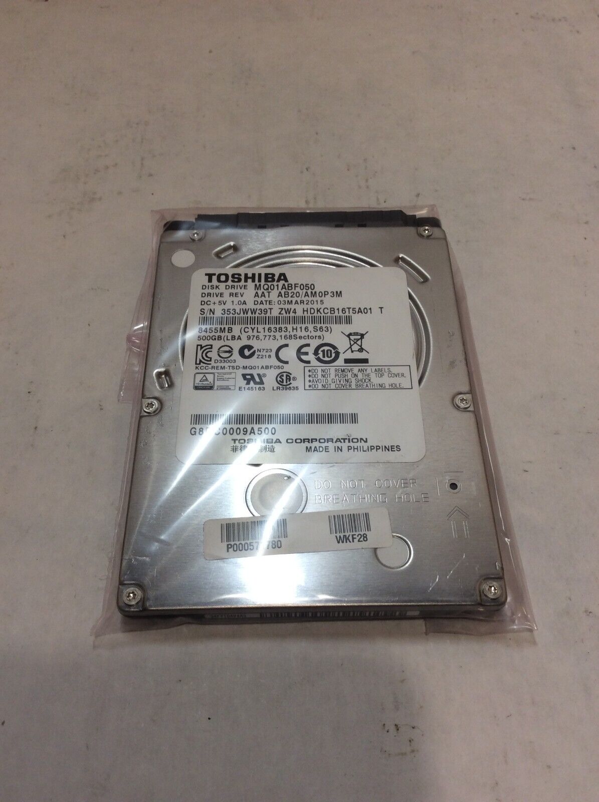 USED 500GB Laptop Hard Drive HDD WIPED - TESTED AND WORKING - VARIOUS BRANDS