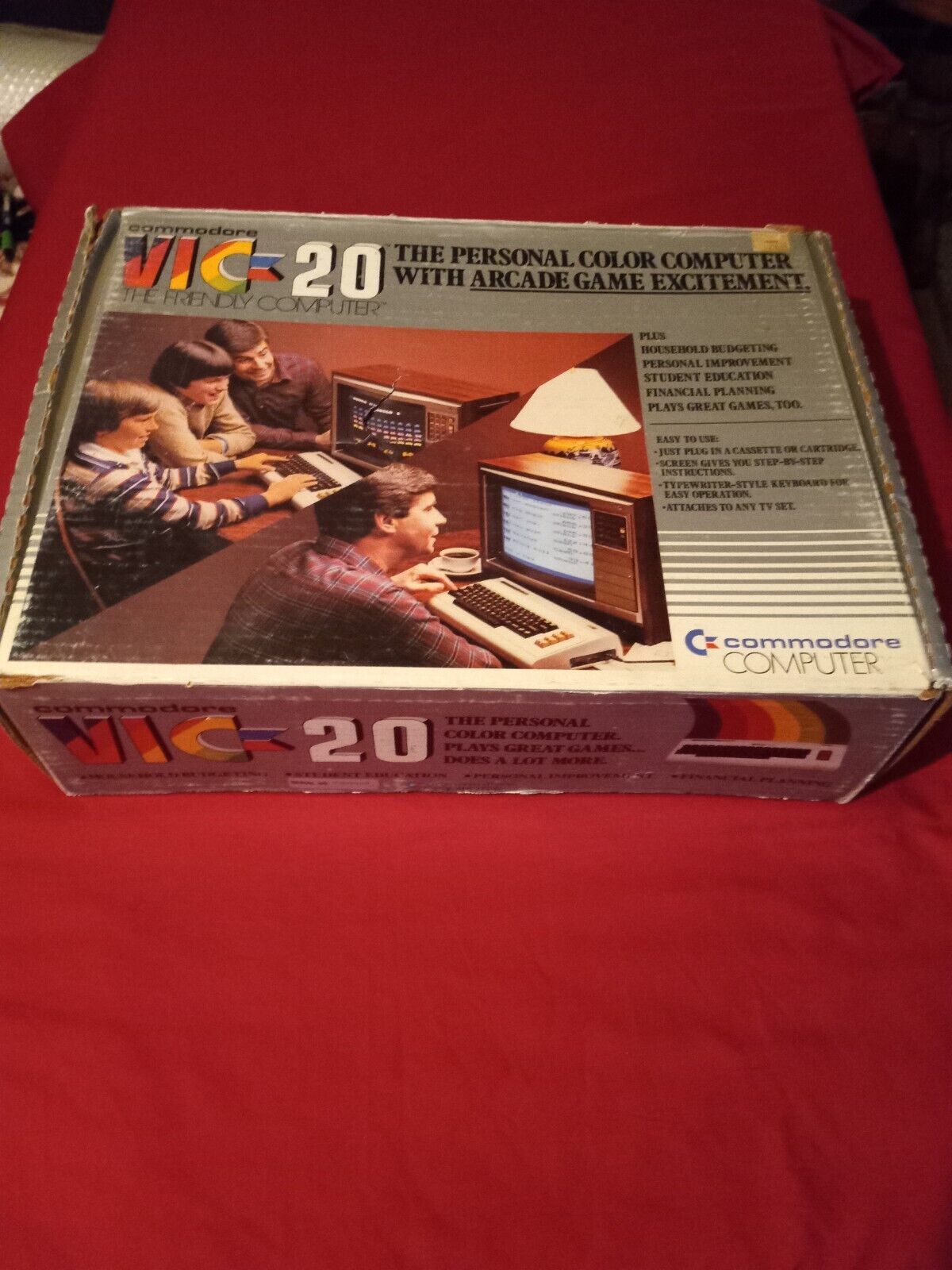Commodore VIC 20 Computer w/ Box and Power Source. Good Condition. 