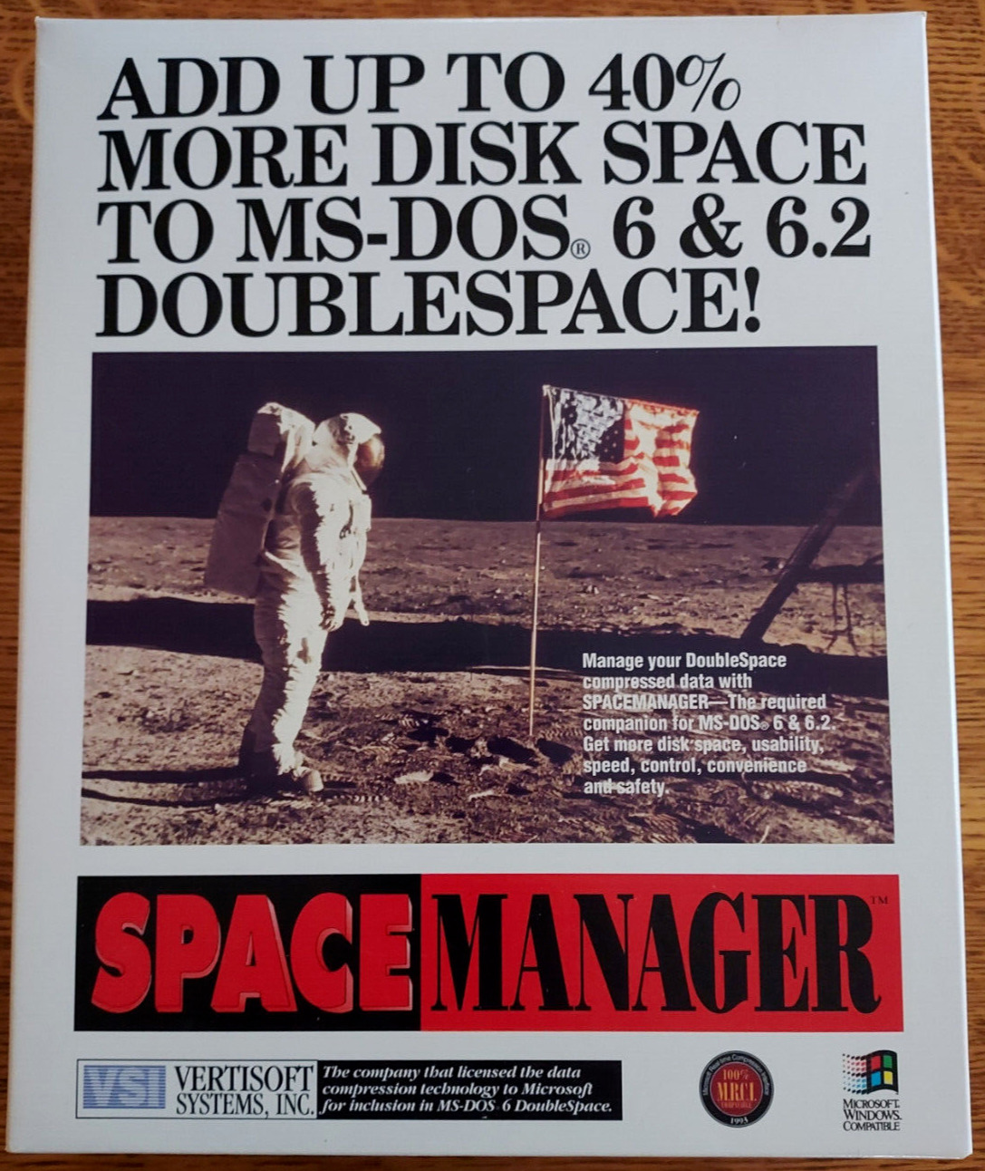 Vintage Vertisoft Space Manager for MS DOS 6/6.2 on 3.5 Media - New in Box